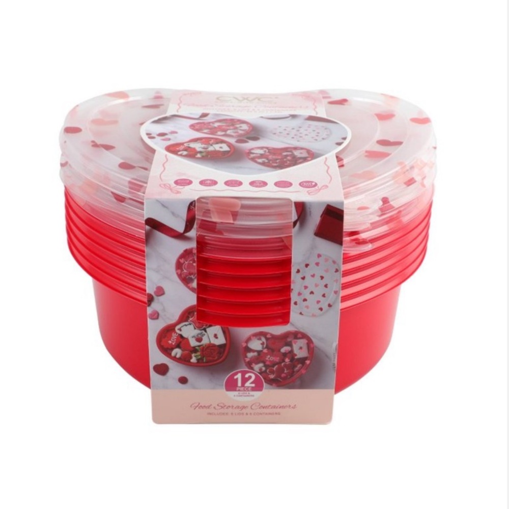 NEW Cook With Color Heart-Shaped Food Storage Containers ❤️🩷❤️🩷 - Picture 13 of 16